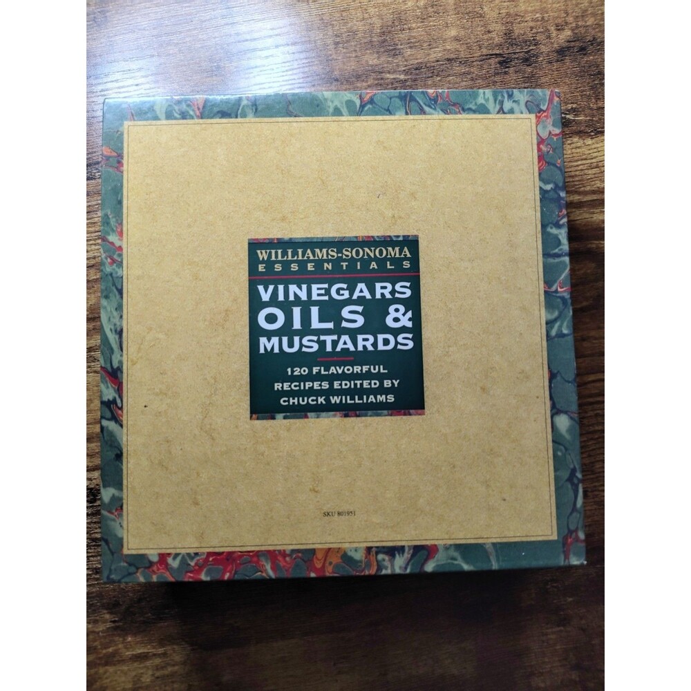 Williams Sonoma Essentials: Vinegars Oils & Mustards Book Set Recipes Cookbooks